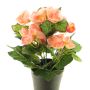 Fleur artificielle Bégonia HETIAN, saumon, 25cm