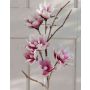 Magnolia artificiel BIRGITTA, rose-blanc, 110cm