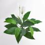 Spathiphyllum en plastique ROMY, avec fleurs, sur piquet, blanc, 70cm