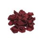 Pétales de rose en satin JINHUI, rouge bourgogne, 60 pièces