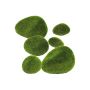 Pierres de mousse décoratives YIBIN, 6 pièces, vert