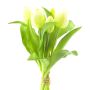 Bouquet de tulipes artificielles LONA, blanc, 30cm