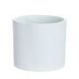 Cache-pot en céramique ALFIRK, structure sable, blanc ancien, 17,5cm, Ø19,5cm