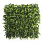 Tapis / haie artificielle d'eucalyptus PADME, difficilement inflammable, vert, 50x50cm