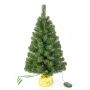 Mini sapin artificiel VARSOVIE, sac doré, LEDs, 90cm, Ø50cm