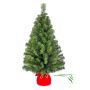 Mini sapin artificiel VARSOVIE, sac rouge, 90cm, Ø50cm