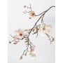 Magnolia en soie LORA, blanc-rose, 110cm, Ø10-12cm