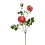Branche de fleurs artificielles Pivoine KROVEL, corail, 75cm