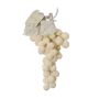 Fruit en plastique Raisins ALBAKO, givré, crème, 18cm
