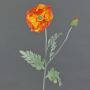 Faux Coquelicot LISSIE, orange, 70cm, Ø12cm