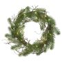 Couronne artificielle de sapin SILEAS avec branches, vert, Ø60cm