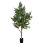 Arbre décoratif Crossostephium BELENA, tronc naturel, vert, 120cm