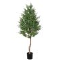 Arbre décoratif Crossostephium BELENA, tronc naturel, vert, 150cm