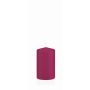 Bougie pilier MAEVA, magenta, 10cm, Ø6cm, 33h - Made in Germany