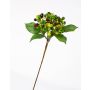 Branche de sureau artificielle HELMA, baies, vert clair-rouge, 30cm