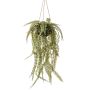 Panier suspendu avec fougère artificielle SAMIEL, vert, 95cm, Ø55cm