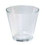 Bougeoir en verre THEA, transparent, 12,5cm, Ø13,5cm