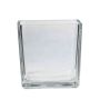 Pot de fleurs en verre KIM OCEAN, transparent, 14x14x14cm