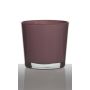 Pot à plantes en verre ALENA, vieux rose, 11cm, Ø11,5cm
