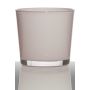 Pot à plantes en verre ALENA, rose clair, 16cm, Ø17cm