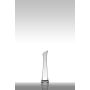 Vase étroit en verre PATTY EARTH, transparent, 25cm, Ø6cm