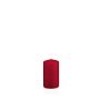 Bougie pilier MAEVA, rouge foncé, 8cm, Ø4cm, 12h - Made in Germany