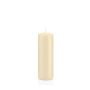 Bougie pilier MAEVA, crème, 15cm, Ø5cm, 37h - Made in Germany