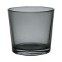 Pot à plantes en verre ALENA VIEW, gris foncé-transparent, 11cm, Ø11,5cm