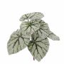 Bégonia artificiel KATRICE sur piquet, vert-gris, 25cm
