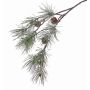 Branche de sapin artificielle CALEB avec pommes de pin, givré, 80cm