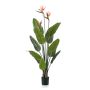 Strelitzia artificiel TAPIES, orange-violet, 120cm