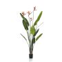 Strelitzia artificiel TAPIES, orange-violet, 150cm