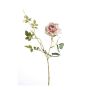 Branche de rose en tissu BEATA, rose-blanc, 75cm