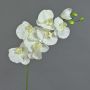 Tige d'orchidée Phalaenopsis en tissu BASTET, blanc, 80cm