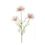 Chrysanthème artificiel HARARE, rose, 65cm