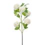 Fleur de boule de neige artificielle FONTE, crème, 75cm