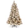 Sapin artificiel MINSK SPEED, pommes de pin, LEDs, enneigé, 210cm, Ø140cm