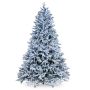 Sapin artificiel ALASKA SPEED, enneigé, LEDs bleues, 180cm, Ø150cm