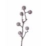 Branche de chardon artificiel ROBBY, argenté, 80cm, Ø4cm