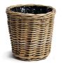 Panier cache-pot NICOLINA, beige, 22cm, Ø26cm
