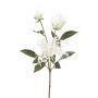 Branche décorative Chrysanthème MIRANE, blanc, 70cm