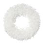 Couronne décorative Cristaux de glace VIKRA, givré, blanc, Ø25cm