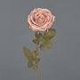 Rose artificielle NAJMA, vieux rose, 65cm, Ø11cm