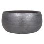 Coupe décorative en céramique AGAPE avec veinure, noir, 15cm, Ø33cm