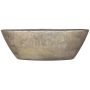 Coupe décorative bateau en céramique AGAPE avec veinure, or, 68x19x24cm