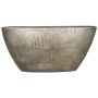 Coupe décorative bateau en céramique AGAPE avec veinure, or, 73x17x36cm