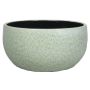 Coupe décorative en céramique ELIEL, moucheté, vert menthe-blanc, 13cm, Ø28cm
