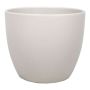 Pot de fleurs en céramique grand TEHERAN BASAR, beige mat, 27cm, Ø32cm
