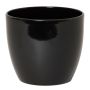 Pot pour plantes en céramique TEHERAN BASAR, noir, 17cm, Ø19,5cm