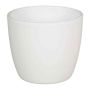 Pot en céramique pour plantes petit TEHERAN BASAR, blanc mat, 6,5cm, Ø8,5cm